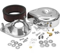 S&s cycle Teardrop Air Cleaner Kit - Chrome