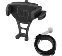 Ciro Phone Holder - Constrictor - Black - Black 1-1/2" Handlebar Mount
