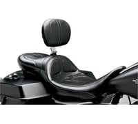Le pera Maverick Daddy Long Legs Seat - With Backrest - Black - Stitched - FL '08-'23