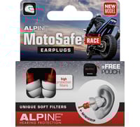 Alpine hearing protection MotoSafe Earplugs - Race