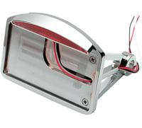 Drag specialties Side Mount Taillight/License Plate Mount - Flat Horizontal - Half-Moon