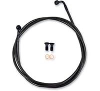 La choppers Brake Lines - 12" - 14" Ape Hanger Handlebars - Midnight