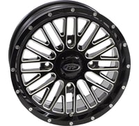 Itp Wheel - Momentum - Front/Rear - Black/Milled - 15x7 - 4/156 - 5+2 (+30 mm)