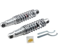 Drag specialties shocks Premium Ride-Height Adjustable Shocks - Chrome - Heavy Duty - 12"