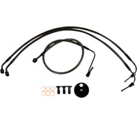 La choppers Brake Lines - 12" - 14" Ape Hanger Handlebars - Midnight