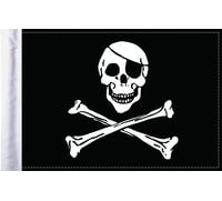 Pro pad Jolly Roger Flag - 6" x 9"