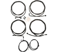 La choppers Cable Kit - 12" - 14" Handlebars - Midnight