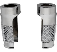 Eddie trotta designs Fork Slider Covers - Cross-Cut - Chrome