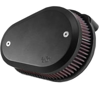 K & n Street Metal Air Intake Kit - Flare - Black - Twin Cam