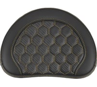 Saddlemen RoadSofa™ Sissy Bar Pad - Honeycomb - Gold Stitching