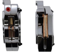 Hawg halters 6-Piston Dual Caliper - Chrome - 13"