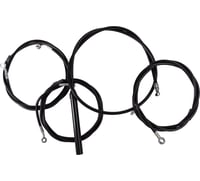 La choppers Handlebar Cable/Brake Line Kit - Complete - 15" - 17" Handlebars - Black Vinyl