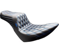 LE Pera Tailwhip Seat - Black - Double Diamond - Blue Stitch - FX/FL '18-'25