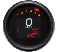 Dakota digital Tank Speedometer - Black Bezel - 3-3/8"