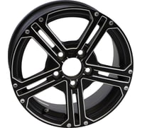 Itp Wheel - SS212 Alloy - Front/Rear - Milled Black - 15x7 - 5/4.5 - 6+1 (+61.8mm)