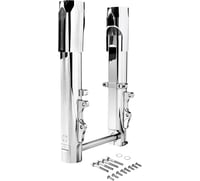 Performance machine (pm) Fork Legs - Chrome - Lower - Dual Disc