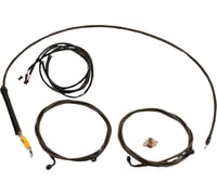 La choppers Cable Kit - 18" - 20" Handlebars - Midnight