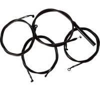 La choppers Handlebar Cable/Brake Line Kit - Complete - 15" - 17" Handlebars - Midnight