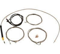 La choppers Cable Kit - Stock Handlebars - Stainless