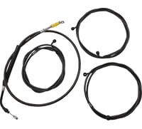La choppers Cable Kit - 18" - 20" Handlebars - ABS - Midnight