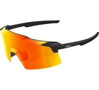 100% Aerocraft Sunglasses - Soft Tact Black - HiPER Red