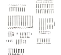 Drag specialties Bolt Kit - Engine - Allen - Chrome - Knurled - M8