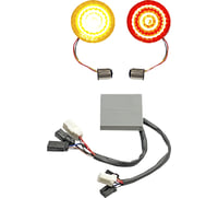 Custom dynamics Solid Amber Turn, Red Run/Brake w/ Brake Strobe for Sportster