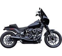 S&s cycle 2-into-1 Qualifier Exhaust System - Race Only - Black