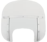 Memphis shades Fats Windshield - Clear - 13" - FLFB/S