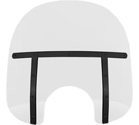 Memphis shades Fats Windshield - Clear - 15"