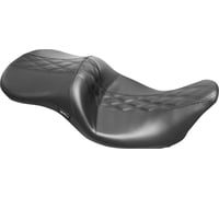 Le pera Maverick Seat - Without Backrest - HR Black Inlay Double Diamond - Black - FL '08-'23