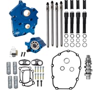 S&S Cycle Cam Chest kit - 496 Chain Drive Cam - Oil Cooled - Black Pushtubes - M8