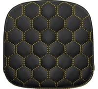 Saddlemen Sissy Bar Pad - Honeycomb - Gold Stitching