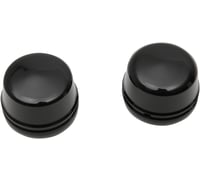 Drag specialties Axle Caps - Black - Front - '00-'07 FLT