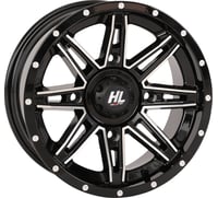High lifter Wheel - HL22 - Front/Rear - Gloss Black w/Machined - 14x7 - 4/137 - 4+3 (+10 mm)