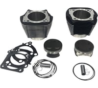 Revolution performance, llc Cylinder Kit - 139" - Black with Highlighted Fins - M8