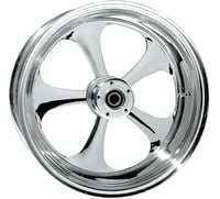 Rc components Wheel - Nitro - Rear - Single Disc/without ABS - Chrome - 16x3.5