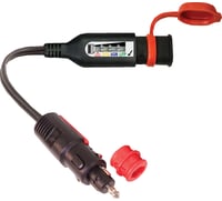 Tecmate Battery Status/Charge System Monitor - 12V - DIN/AUTO Plug - LED