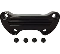 Drag specialties Handlebar Clamp - Finned - Black