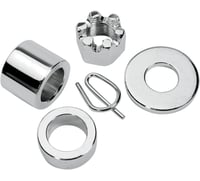 Colony Axle Spacer - Rear - Chrome - Kit - 00-03 XL