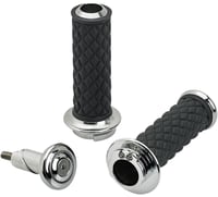 Biltwell Grips - Alumicore - Dual Cable - Chrome