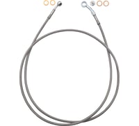 FAT Baggers Inc. EZ Install Brake Line - 69" - Stainless Steel Braid
