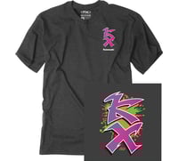 Factory Effex Kawasaki Retro KX T Shirt Heather Charcoal 