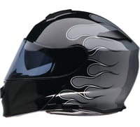 Z1R Solaris 2.0 Modular Helmet   Flame   Black/Gray 