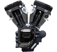 S&s cycle T143 Long Block Engine - Black - Dyna