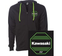 Factory Effex Kawasaki Octagon Zip Up Hoodie Black 