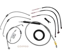 La choppers Handlebar Cable/Brake Line Kit - Quick Connect - Complete - 18" - 20" Handlebars - Stainless