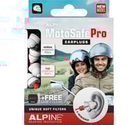 Alpine hearing protection MotoSafePro® Earplugs - 6 Pack