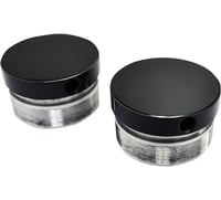 La choppers Flush-Mount Fork Cap - Gloss Black Powder Coat - 49 mm