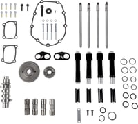 S&S Cycle Camshaft Kit - 496 Gear Drive - Black Pushrod Tubes - M8